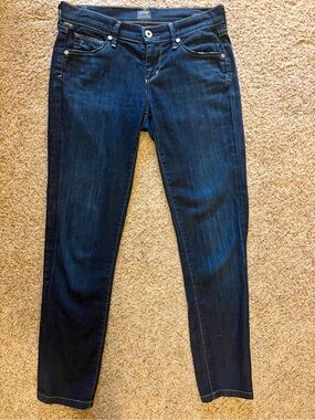 Citizens Of Humanity Low Rise Straight Leg Sz 25 Dark Wash Jeans
